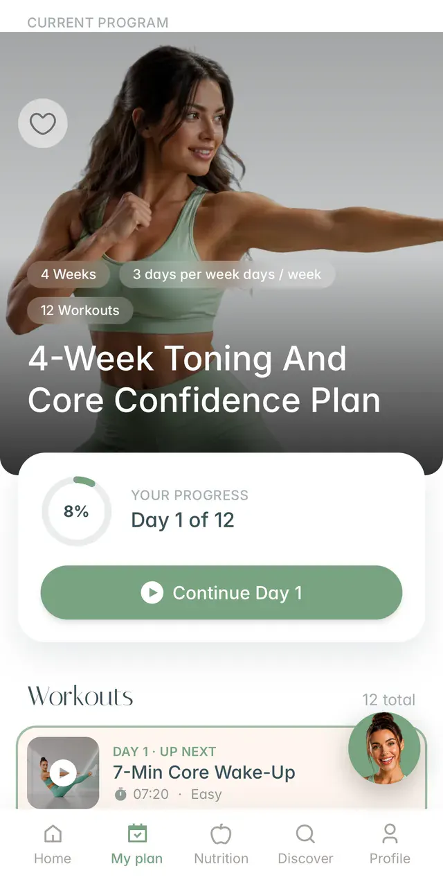 Aptiva: 4-Week Toning and Core Confidence Plan